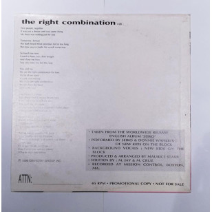 Seiko Matsuda 松田聖子 The Right Combination 1990 Hong Kong Promo 12" Single Vinyl LP ( Featuring  Donnie Wahlberg, New Kids On The Block ) ***READY TO SHIP from Hong Kong***